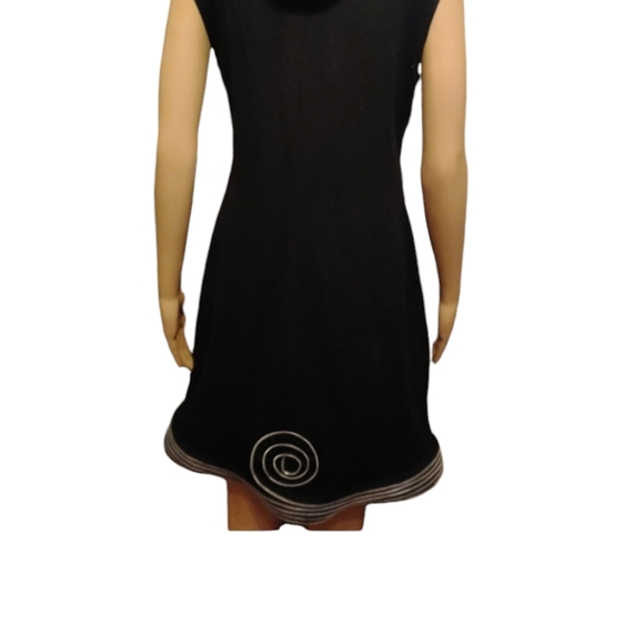 🌺Sohung Designs Black zipper dress  size med *collectors piece🌸 - Picture 3 of 9